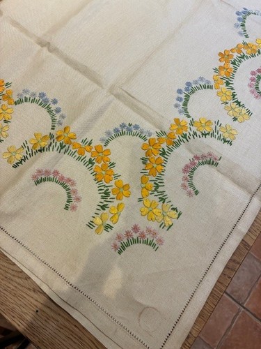 Part sewn vintage - part, tablecloth