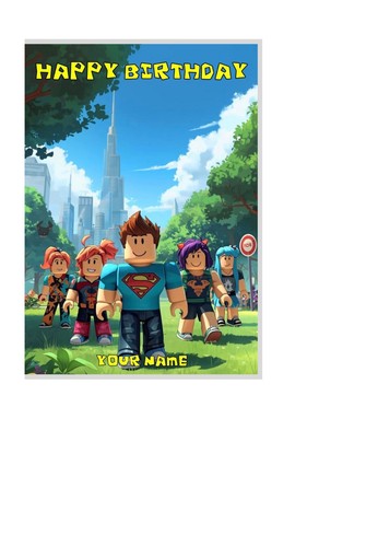 Roblox game themed birthday - game,