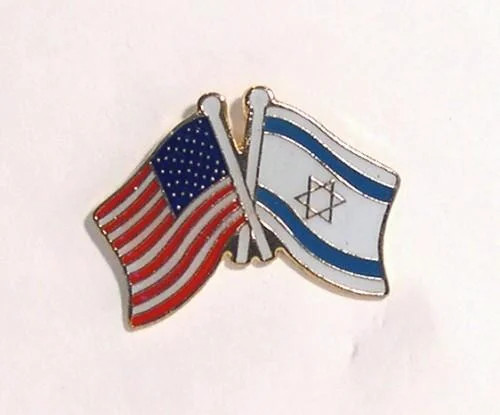 And israel flags pin badge - israel,