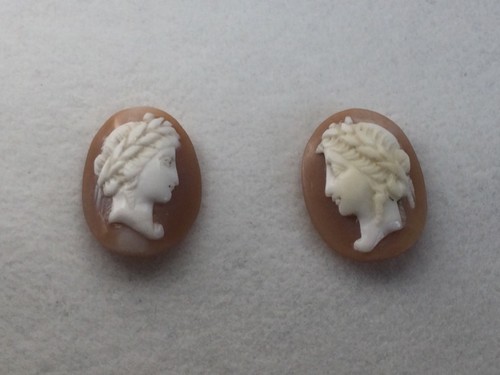 Antique pair matched - pair, oval