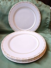 4 x MAXWELL& WILLIAMS  DINNER PLATES CASHMERE ELEGANCE GOLD 27CM