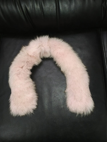 Real fox fur - real, trim