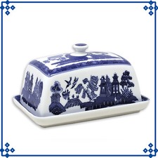 Blue Willow Butter Dish