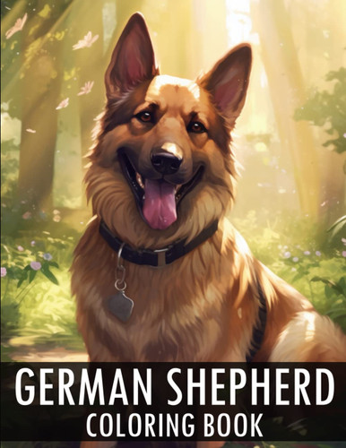 German shepherd coloring book - shepherd,