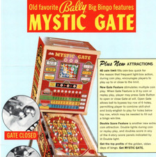 Rare Bally Mystic Gate Pinball
