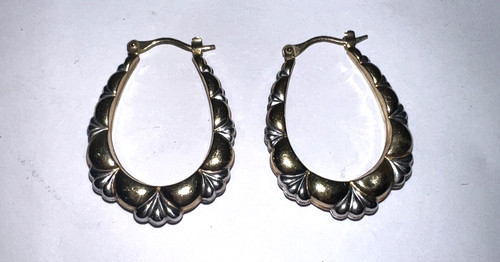 Vintage 9ct yellow white - yellow, &
