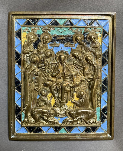 Russian bronze icon th - bronze, 19