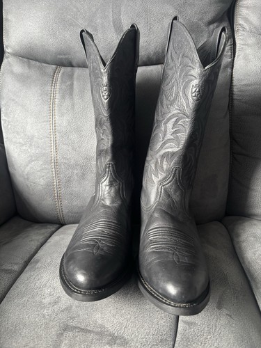 Black ariat western cowboy - black,