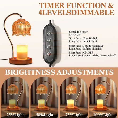 Candle warmer lamp with timer - warmer,