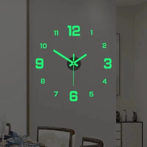 Luminous wall clock - luminous, frameless