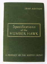 HUMBER HAWK Car Specifications