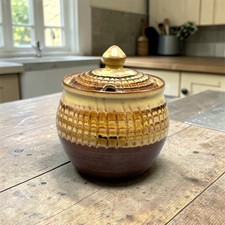 Gorgeous Slipware Jam Pot by