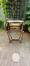 Antique Mangle! Fully working! Beautiful iron and wood clothes wrangler1