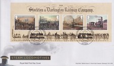 GB FDC 2025 STEAM LOCOMOTIVES MINIATURE SHEET **SPECIAL PRICE** UNADDRESSED FDC