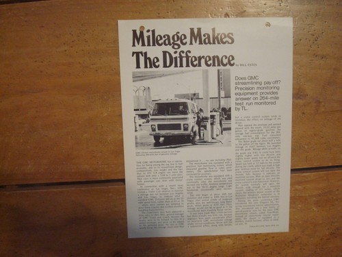 1974 gmc motorhome - motorhome, "mileage