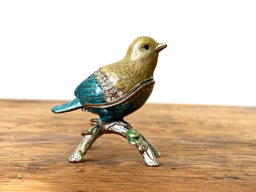 Vintage style enamel crystal - style, &