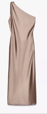 Zara Satin Asymmetrical Dress
