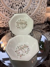 Pair Johnson Brothers Eternal Beau Coupe Cereal Bowls 17.5 cm