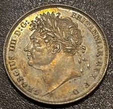 1824 Silver Shilling Coin