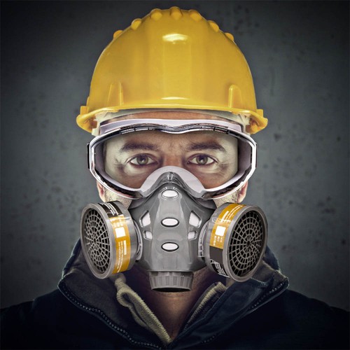 Full face mask with goggles - full,