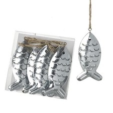 Silver Metal Hanging Fish -