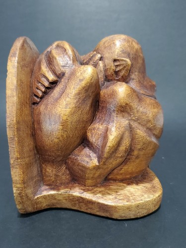 Large hand carved wooden - large, hand-carved