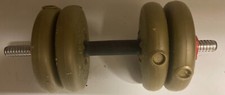 Single Dumbbell with 4 x 2.3kg weights - used
