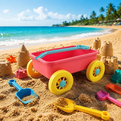 Sand pull toy - pull, wagon