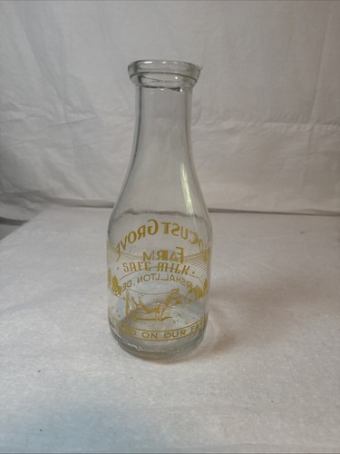 Delaware quart milk bottle - milk,