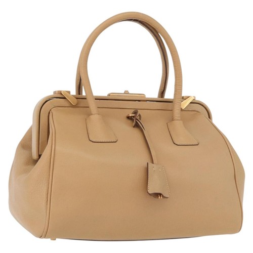 Prada hand bag leather - bag, beige