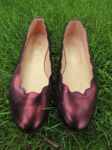 French sole red - sole, metallic
