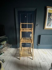 Unusual vintage bamboo shelf
