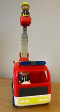 Happyland Fire Engine And Two Characters Good Condition - Working Sounds