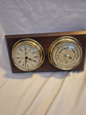 GB Vintage Barometer Clock