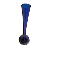 Cobalt Blue Bud Vase 12 Inches