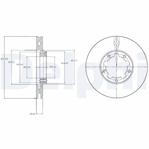 Front brake disc - x2,
