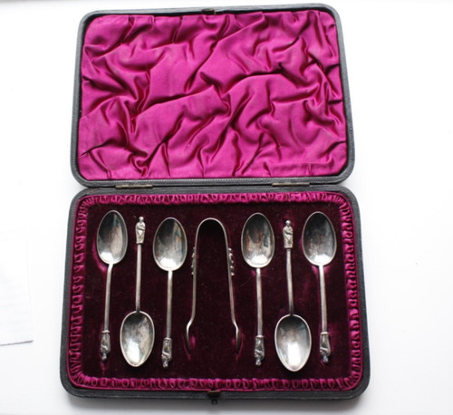 Vintage box set hutton epns - box,