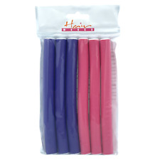 Bendy Hair Rollers Heatless Curlers – Flexible Soft Foam Styling Rods Wet/Dry 