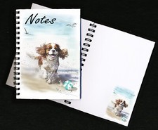 Cavalier King Charles Spaniel Dog Notebook/Notepad + small image on each page