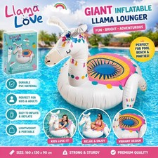 Giant inflatable llama pool - llama,