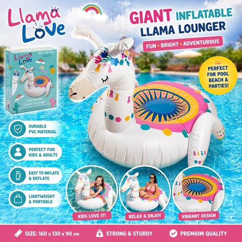 Giant inflatable llama pool - giant,