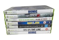 XBOX ONE GAMES BUNDLE X7 ,SPIDER-MAN 3 ,SPEC OPS THE LINE,NBA JAM,SONIC,BEN 10