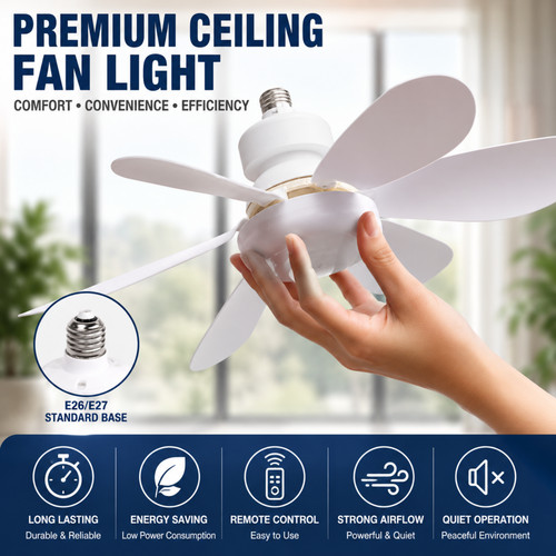 E27 ceiling fan - ceiling, light