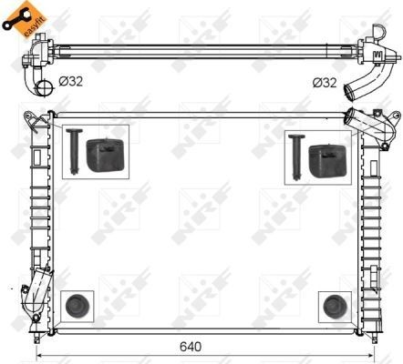 Nrf radiator for mini - radiator,