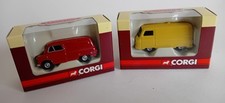 2 x Corgi Trackside Diecast Vans - 1:76 Scale - Bedford CA Red /Morris J2 Yellow