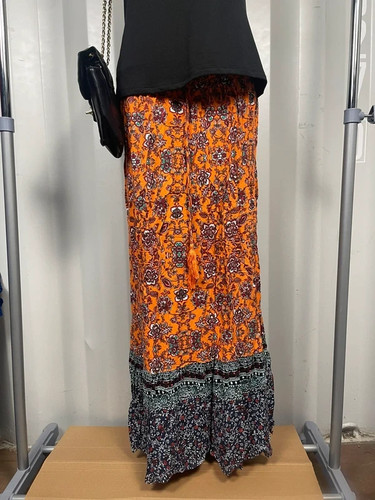 Maxi skirt 16 orange - uk, 14-16
