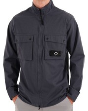 MA.STRUM Aerial Funnel Neck Overshirt Ink Navy