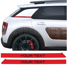 Stripes for Citroen C4 Cactus Stickers Custom Text Decals Vinyl Graphics