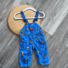 Vintage 90’s oshkosh teddy bear print corduroy overalls toddler size 18 months