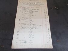 A WW.1 3 Paged Invoice From